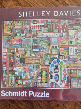 Brand New! Schmidt Vintage Artist Materials 1000pc jigsaw puzzle Shelley Davies